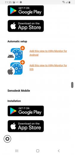MobileApp tab on the SensDesk Technology team page